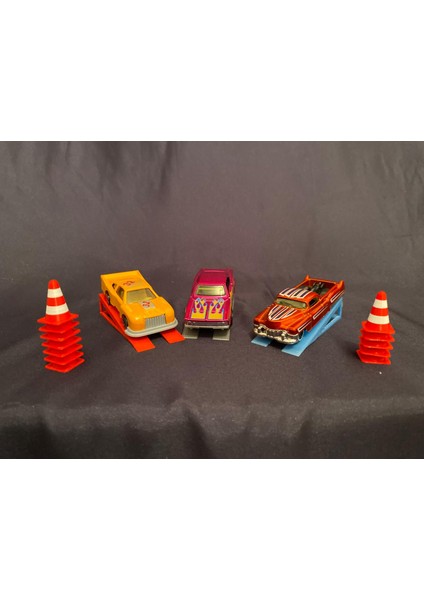 Mini Trafik Konisi ve Araç Sergileme Seti 15 Lü Set modelleri