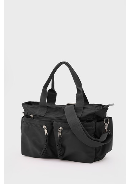 Dompe Çok Gözlü El ve Omuz Çantası Siyah fırsatları