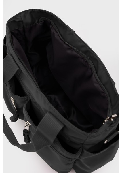 Dompe Çok Gözlü El ve Omuz Çantası Siyah indirimleri