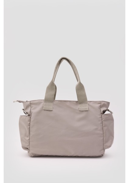 Dompe Çok Gözlü El ve Omuz Çantası Vizon indirimleri