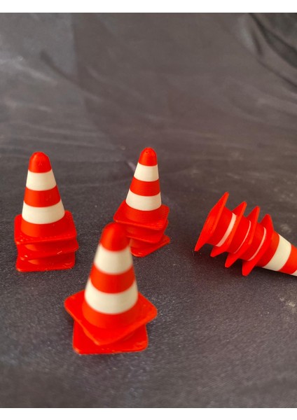 Kırmızı Beyaz Mini Oyuncak Duba | Trafik Eğitim Aksesuarı | Maket, Araba SETI,(12ADET) fiyatları