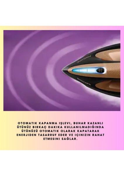 Perfectcare Elite Plus GC9682/80 2700 W Buhar Kazanlı Ütü+ Fakir Bluetoothlu Vücut Analiz Baskülü Hediye