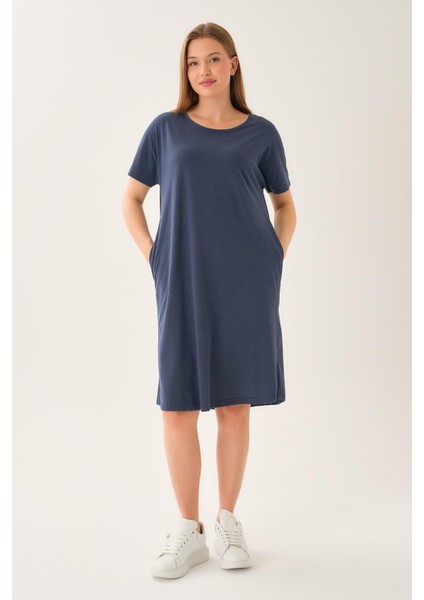 Alexandergardı Cepli Bisiklet Yaka Elbise (B23-45700)