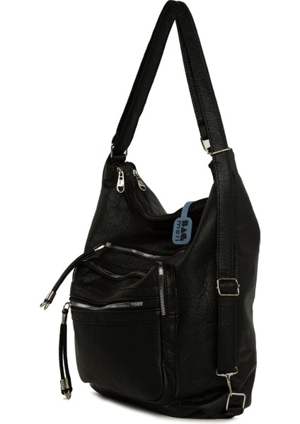 Siyah Beş Gözlü Cepli Salaş Askılı ve Sırt Çantası fiyatları