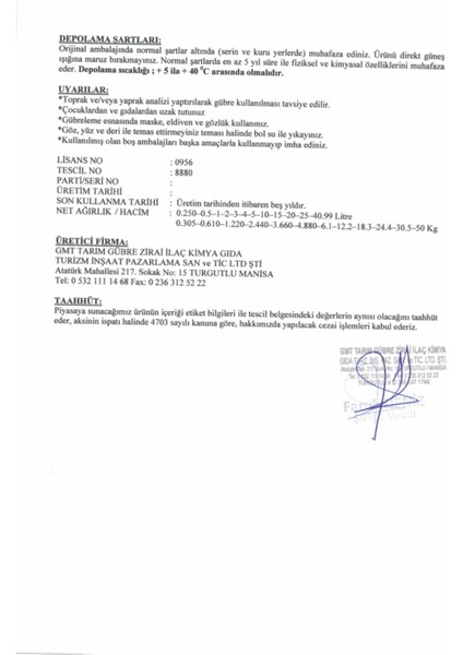 Luxor Yüksek Organik Madde ve Karbon – 20 Lt fiyatları