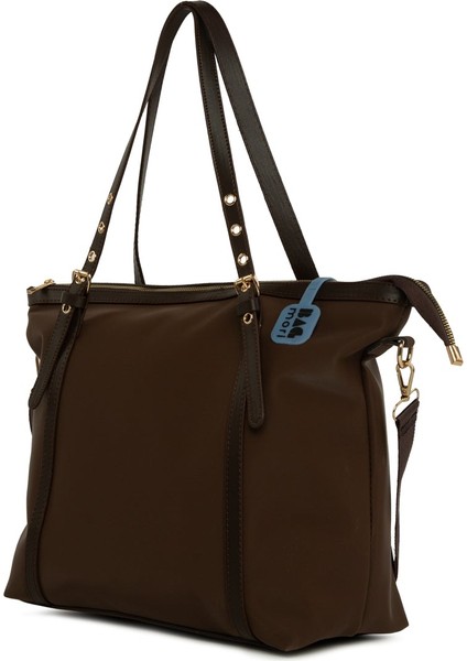 Kahverengi Kemer Detaylı Saten Tote Çanta fiyatları