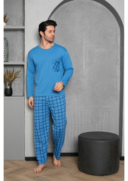 Ercan Erkek Buz Mavi Üst Cepli Alt Kareli Pjm Tkm fiyatları