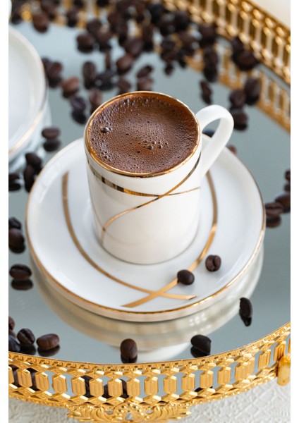 Ribon 4 Parça 2 Kişilik Porselen Kahve Fincan Takımı fiyatları