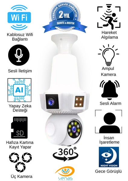 Kablosuz Wifi Ile Çalışan Güvenlik Kamerası