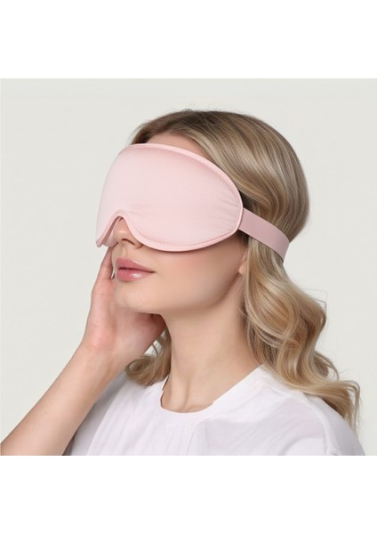 Pembe 3D Uyku Göz Bandı Gözlüğü, Göze Baskı Yapmaz, Işığı %100 Engeller fiyatları