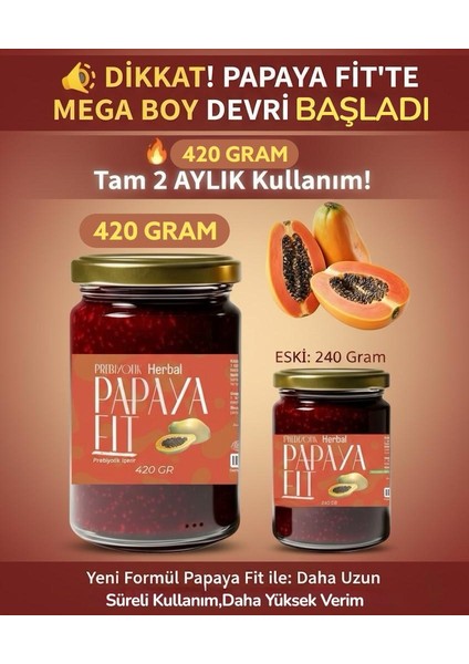 Papaya Fit Biberiyeli Bitkisel Macun 420 gr