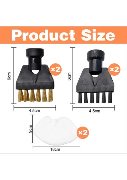 Buhar Temizleyici Aksesuarları, Sc2 Sc3 Sc4 Sc5 Steam Treeer Için 2 Mikrofiber Kapaklı 4 Buhar Temizleyici Paketi (Yurt Dışından) indirimleri