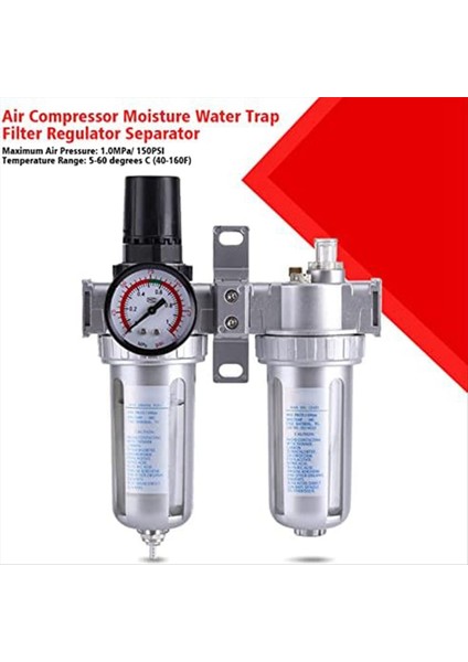 Hava Basıncı Regülatörü, Hava Kompresörü Filtre Regülatörü, SFC300 3/8 Nem Tuzağı Temizleme Ayırıcısı (Yurt Dışından) fiyatları