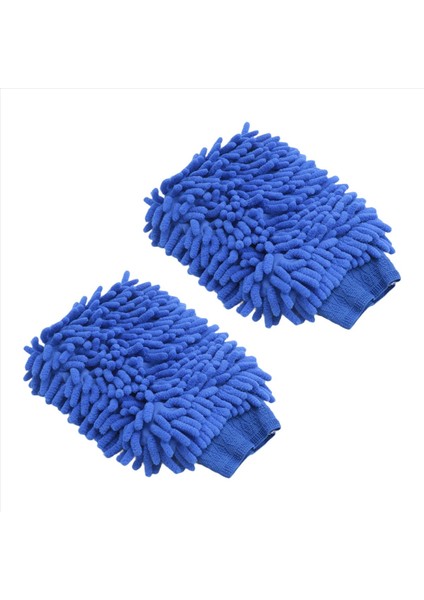 2x Premium Mikrofiber Şönil Süper Emici Yıkama ve Balmumu Eldiveni, Oto Yıkama Eldivenleri (Mavi) (Yurt Dışından) modelleri