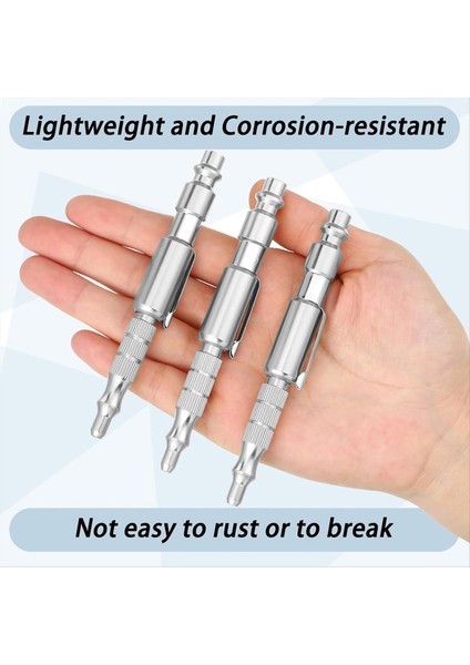 6pcs 1/4in I/mtype Ayarlanabilir Cep Tapası Hava Darbesi Gunair Üfleyici Toz Temizliği Için Kompresör Hava Üfleyici Kalem, Gümüş (Yurt Dışından) fiyatları