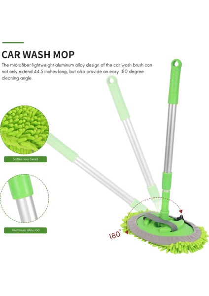 2 Arada 1 Otomobil Yıkama Mop Eldiveni Uzun Saplı, Şönil Mikrofiber Otomut (Yurt Dışından) fiyatları