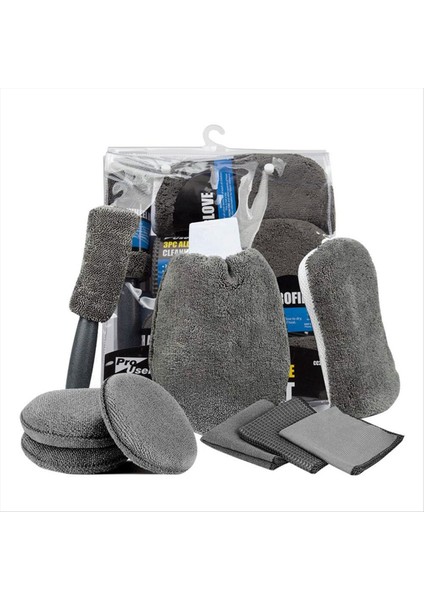 9 Adet Araba Temizleme Aracı Kiti, Mikrofiber Araba Detaylandırma Temizleme Araçları Iç Dış Araba Yıkama Güzelliği Kış (Yurt Dışından)