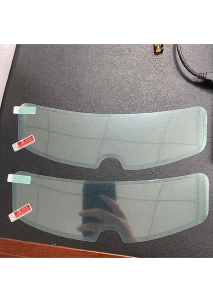 Evrensel Tip Motosiklet Kask Anti-Fog Film Anti-Fog Film Elektrikli Otomobil Yarım Helmet Anti-Fog Lens Yama Aksesuarları (Yurt Dışından)