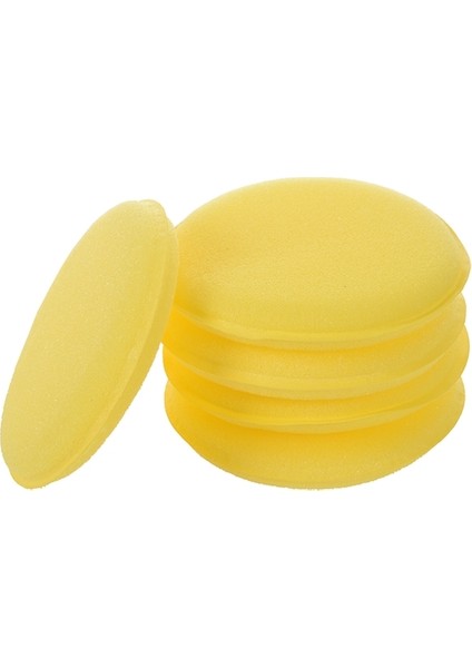 5 x Sarı Araba Balmumu Lehçe Aplikatör Ped Büyük 5 Inç Yumuşak Köpük Sünger Pedler (Yurt Dışından) fiyatları