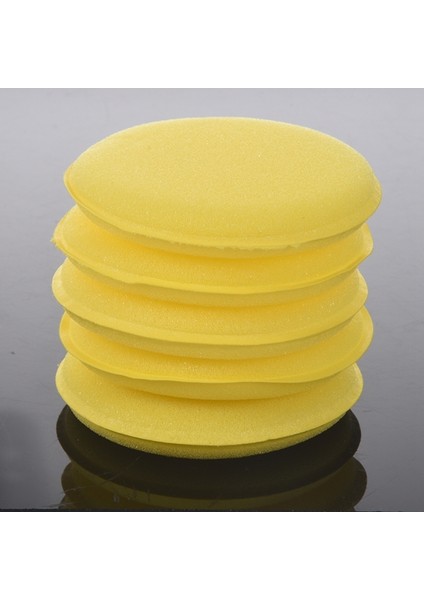 5 x Sarı Araba Balmumu Lehçe Aplikatör Ped Büyük 5 Inç Yumuşak Köpük Sünger Pedler (Yurt Dışından) indirimleri