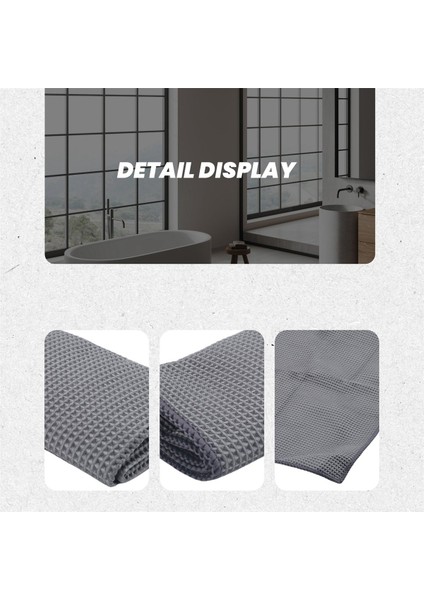 2pc Otomobil Yıkama Havlu Cam Temizleme Su Kurutma Mikrofiber Pencere Temiz Silini Silinme Otomatik Detaylandırma Mutfak Banyosu Için Wafle Dokunma, Koyu Gri (Yurt Dışından) indirimleri