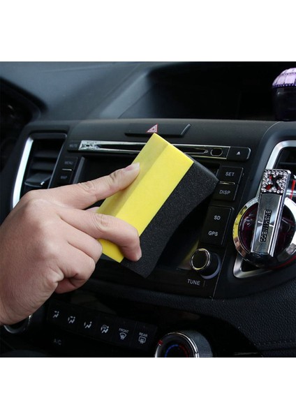 6pcs Lastik Kontur Pansuman Aplikatör Pedleri Parlak Parlaklık Renk Parlatma Sünger Balmumu (Yurt Dışından) modelleri