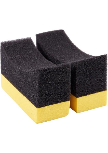 2x Konturlu Otomatik Tekerlekler Fırça Sünger Aletleri Aplikatör Lastik Göbek Temizliği Için Özel Özel Pansuman Ağda Pilisleme Sarı+Siyah (Yurt Dışından) fırsatları