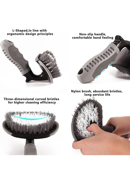 16PCS Araba Bakım Fırça Kiti Detaylandırma Fırçaları Tekerlek Lastik Fırçası Buz Saha Eldivenleri Kirli Toz Temiz Araba Yıkama Temizleme Araçları Seti (Yurt Dışından) fırsatları