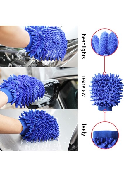 16PCS Araba Bakım Fırça Kiti Detaylandırma Fırçaları Tekerlek Lastik Fırçası Buz Saha Eldivenleri Kirli Toz Temiz Araba Yıkama Temizleme Araçları Seti (Yurt Dışından) indirimleri