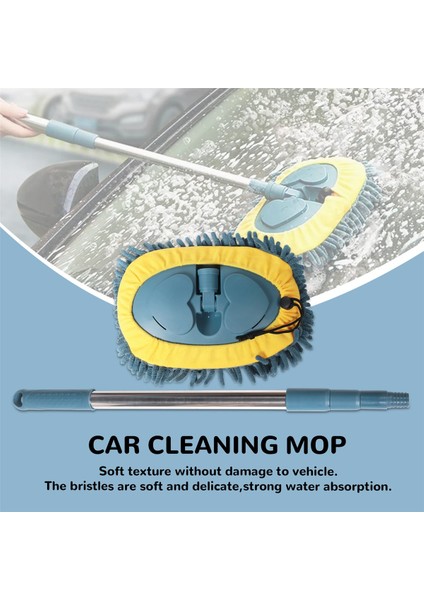 Araba Temizleme Paspas Araba Yıkama Fırçası Döner Teleskopik Paspas Şöberine Süpürge Toz Fırçalama Zemin Pencereleri Temizleme Araçları (Yurt Dışından) fırsatları