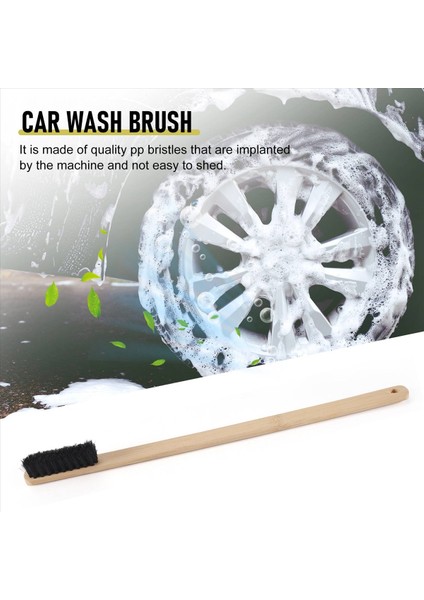Otomatik Motor Temizleme Fırçası Araç Jant Tekerlek Lastiği Temizleme Çok Function Bambu Tutar Mane Fırçaları Otomobil Yıkama Temizliği (Yurt Dışından) fırsatları