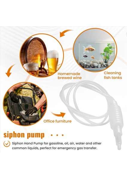 2 Metre Sifon Tüpü El Yakıt Pompası Benzin Sifon Hortum Gaz Yağı Suyu Yakıt Transferi Sifon Pompası Su Benzin Sıvı Ev Demleme Şarap Bira Hortum Boru (Yurt Dışından) indirimleri