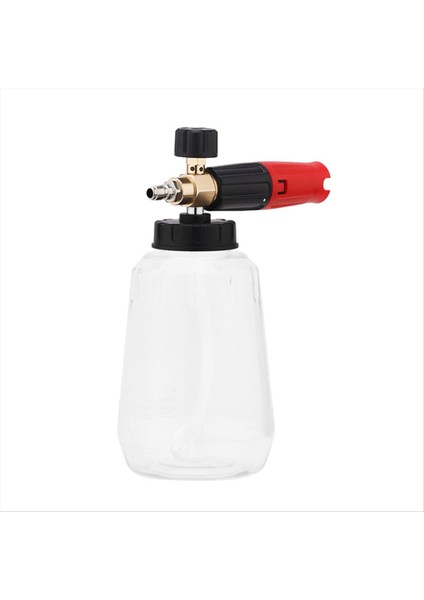 Basınçlı Araba Yıkayıcı Pot 1l Kapasite 1/4 Hızlı Bağlantı Ayarlanabilir Nozul Araba Tekne Siyah Kırmızısı (Yurt Dışından)