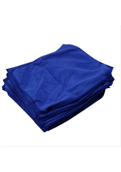 20PCS Emici Mikrofiber Havlu Araba Ev Mutfak Yıkama Temiz Yıkama Bezi Mavi (Yurt Dışından)