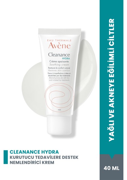 Cleanance Hydra Yıpranmış Ciltler İçin Kurutucu Tedavilere Destek Nemlendirici Krem 40 ml