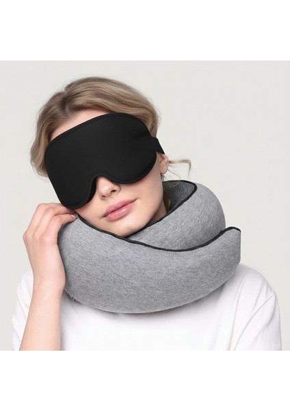 Siyah 3D Uyku Göz Bandı Gözlüğü, Göze Baskı Yapmaz, Işığı %100 Engeller indirimleri