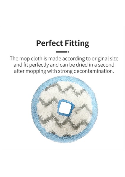 Puppy T12 Elektrikli Süpürge Paspas Bezi Için 4 Adet Yedek Parça Yumuşak ve Tekrar Kullanılabilir Yıkanabilir Paspas Zemini Korur (Yurt Dışından) fiyatları