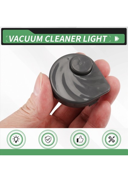 USB Elektrikli Süpürge Lazer Işıkları Gizli Evcil Hayvan Tüyleri Kedi Köpek Tüyleri Toz Göstergesi LED Lamba Evrensel Parçalar - Gri (Yurt Dışından) indirimleri