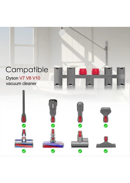 V7 V8 V10 V11 V15 Elektrikli Süpürge Için Depolama Rafı Alet Tutucu Fırça Başlığı Temizleme Aksesuarları Braketi (Yurt Dışından) fırsatları