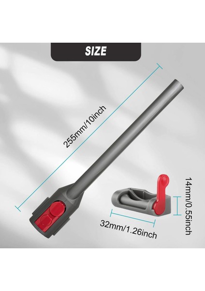 V7/V8/V10/V11/V12/V15 Gen5 Elektrikli Süpürgeler Için 25 Cm/0,8 Ft Hızlı Çıkarma Ucu, Tetik Kilidi ile Dar Alan Temizleme Aparatı (Yurt Dışından) fırsatları