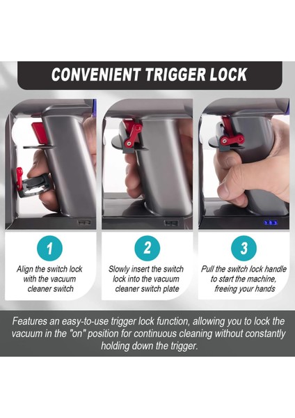 V7/V8/V10/V11/V12/V15 Gen5 Elektrikli Süpürgeler Için 25 Cm/0,8 Ft Hızlı Çıkarma Ucu, Tetik Kilidi ile Dar Alan Temizleme Aparatı (Yurt Dışından) indirimleri