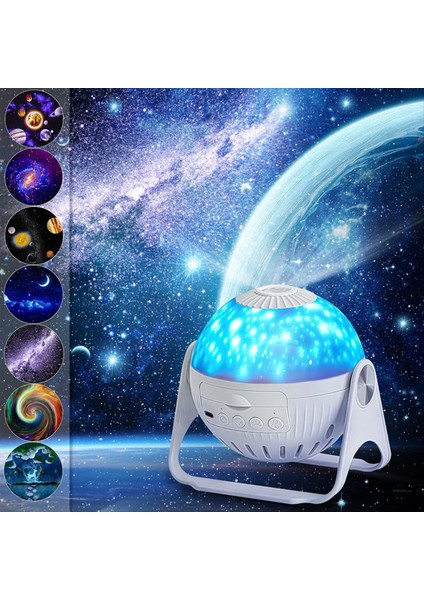 Starry Night Light Projektör Çocuklar Için Projektör 360 ° Dönen Planetaryum Galaxy LED Projektör Lambası Doğum Günü Koordinasyon Leri (Yurt Dışından) fiyatları