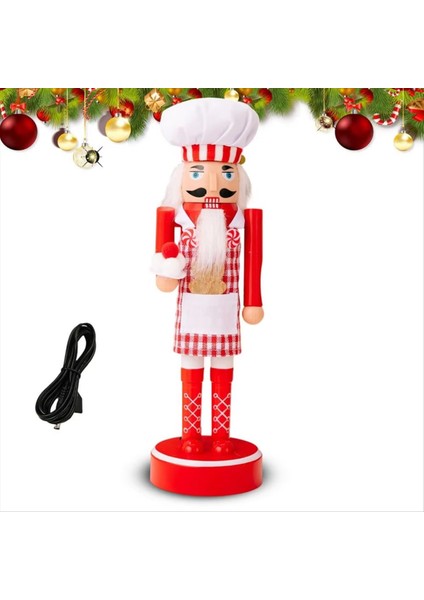 Fındıkkıran Noel Dekorasyonları Işıklı Fındıkkıran Asker Masa Masa Süsleri Noel Için Koleksiyon (Yurt Dışından)