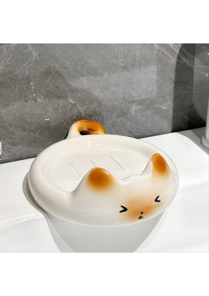 Karikatür Siyam Kedi Sabun Kutusu Ev Tahliye Kutusu Sabun Kutusu Seramik Losyon Şişesi Diş Fırçası Tutucu Sabun Tutucu Banyo (Yurt Dışından) modelleri
