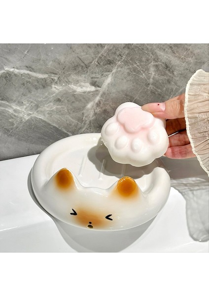 Karikatür Siyam Kedi Sabun Kutusu Ev Tahliye Kutusu Sabun Kutusu Seramik Losyon Şişesi Diş Fırçası Tutucu Sabun Tutucu Banyo (Yurt Dışından) fırsatları
