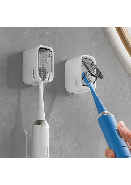 Tek Yuvalı Tasarımlı Banyo Için Diş Fırçası Tutucuları Aile Seyahati Gri Tek Dağıtıcı Dispenser Diş Fırçası Tutucu (Yurt Dışından) fiyatları