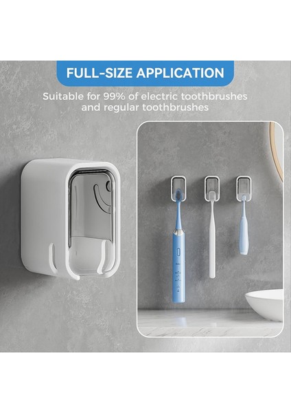 Tek Yuvalı Tasarımlı Banyo Için Diş Fırçası Tutucuları Aile Seyahati Gri Tek Dağıtıcı Dispenser Diş Fırçası Tutucu (Yurt Dışından) modelleri