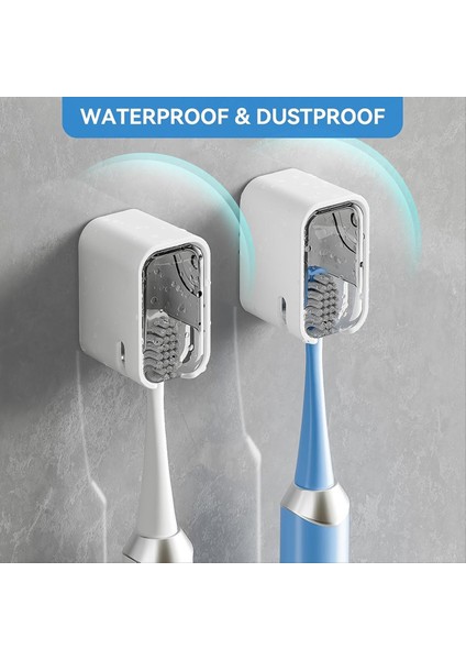 Tek Yuvalı Tasarımlı Banyo Için Diş Fırçası Tutucuları Aile Seyahati Gri Tek Dağıtıcı Dispenser Diş Fırçası Tutucu (Yurt Dışından) fırsatları