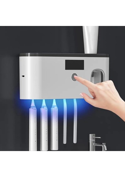 Banyolar Için Diş Fırçası Tutucular, Diş Macunu Dağıtıcı Banyo ve 5 Oluğa Sahip Delme Gerekli Diş Fırçası Tutucu (Yurt Dışından) fırsatları