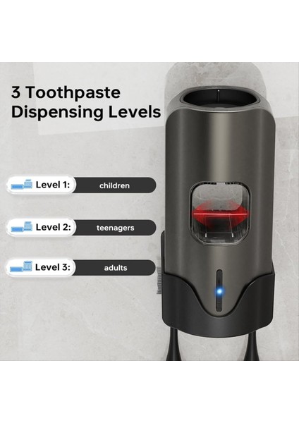 Diş Macunu Dağıtıcı, Diş Macunu Fışkırtma Çocuklar Için Otomatik Diş Macunu Dağıtıcı, Duvara Monte Diş Fırçası Tutucu, Bir (Yurt Dışından) fırsatları